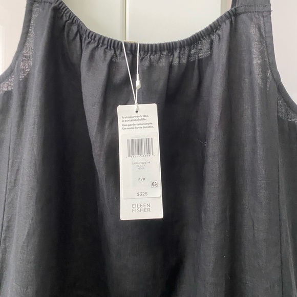 Eileen Fisher NWT Linen Dress with front slash pockets - Picture 5 of 8